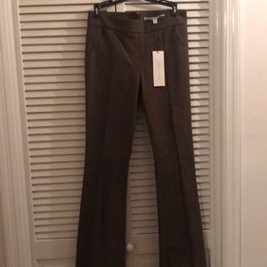 Veronica Beard olive green flare pants